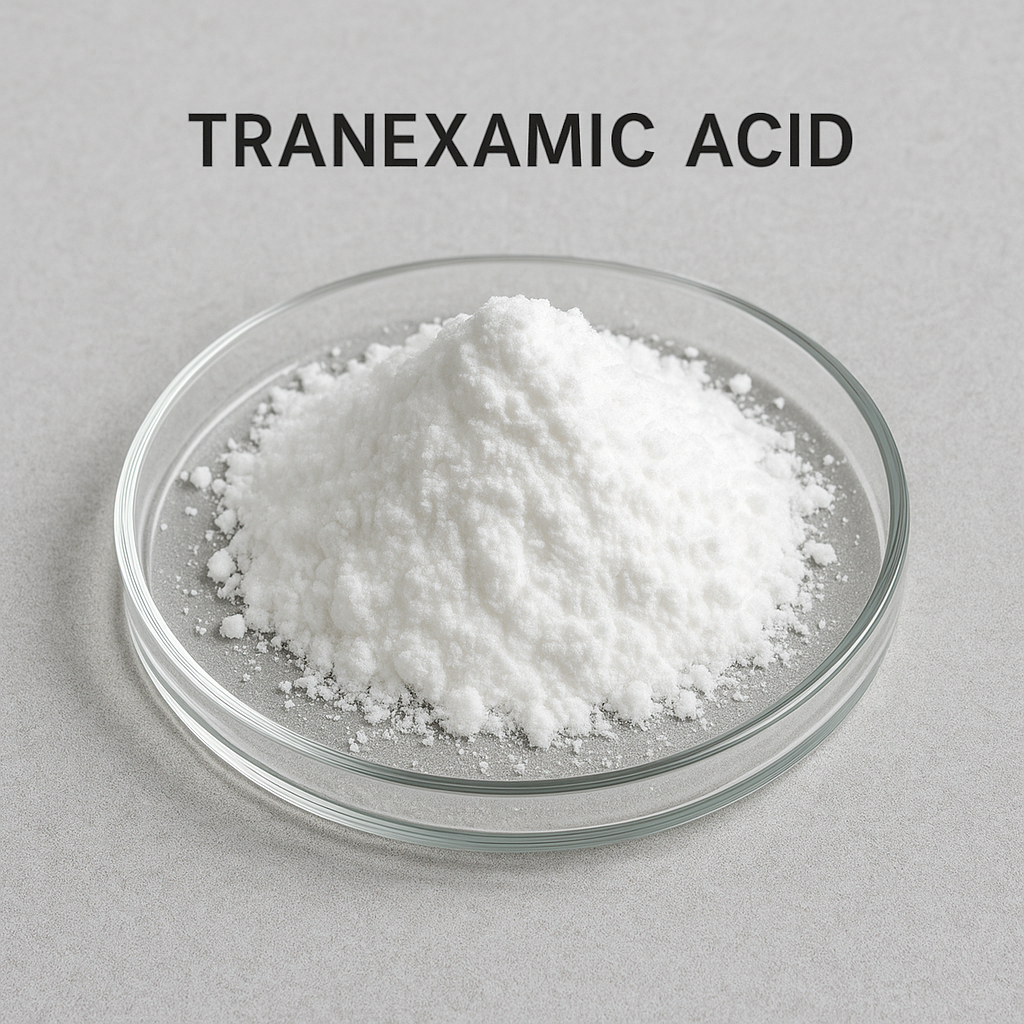 20250908_1417_Tranexamic Acid Raw Material_simple_compose_01k4kzfh66f0nsbtv7r9btfsem